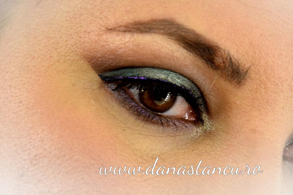 greenery make-up look
